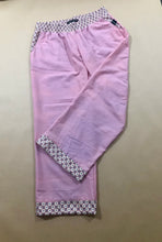 Load image into Gallery viewer, Pink or Purple organic trim Women’s Long PJs